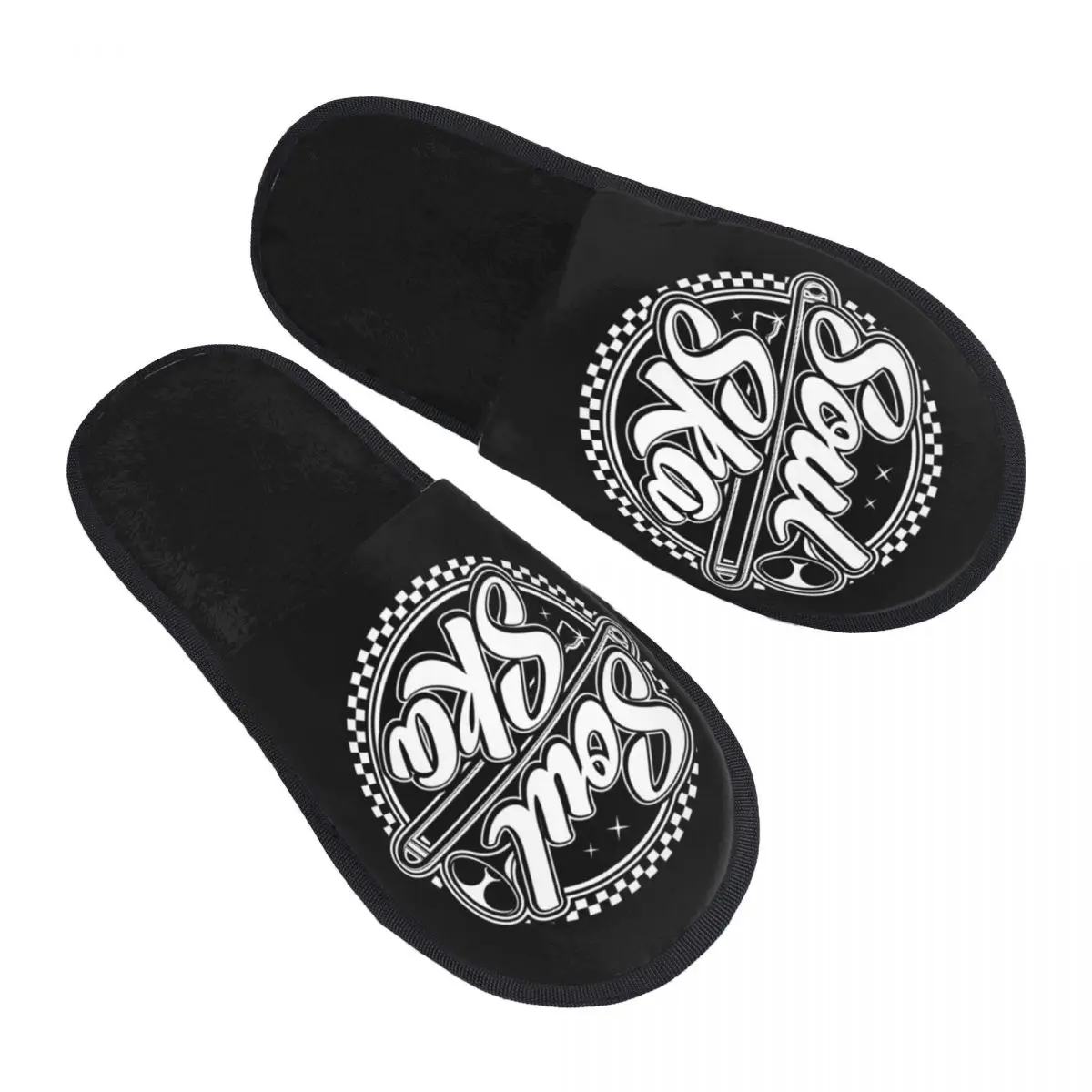 

Custom Ska Soul Jazz Jamaica Music Memory Foam Slippers Women Comfy Warm House Slippers