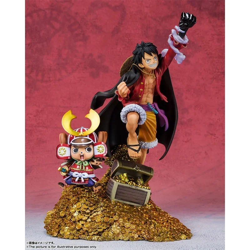 Bandai-figura Original de One Piece, figura de Anime, artszero Monkey D. FIGURA DE ACCIÓN DE Luffy, juguetes para niños, regalo, adornos de modelos coleccionables