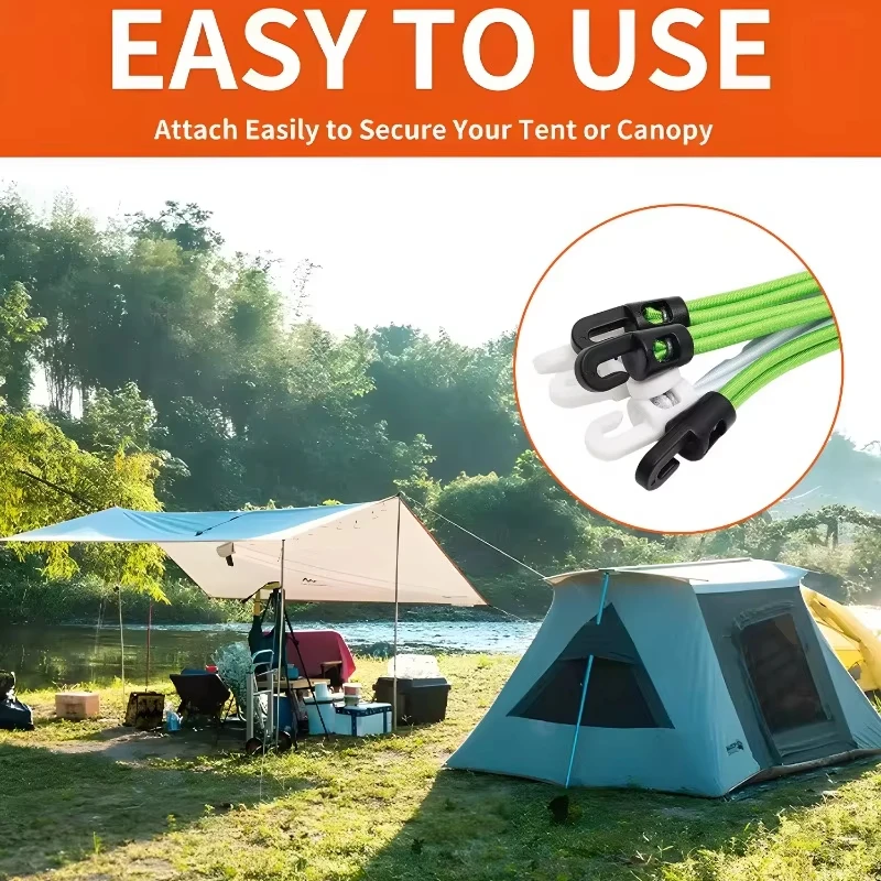 Elastic Mini Luggage Rope Multi Functional 26cm Bicycle Motorcycle Latex Binding Luggage Elastic Rope Camping Car Tether