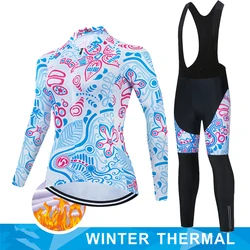 Jersey Cycling Road Bike Uniform Clothing Winter Thermal Fleece Sports Set Women Shorts Bicycle Clothes Mtb Pro Team Bib shorts