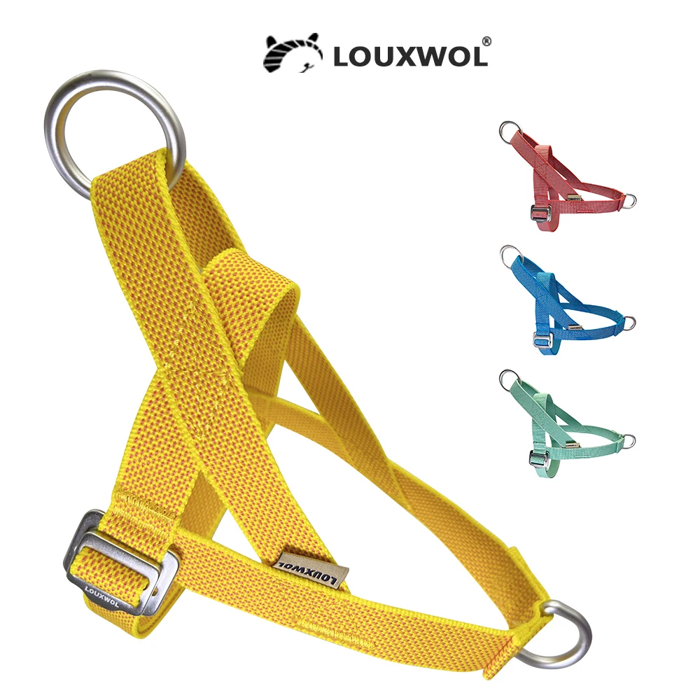 Soft Ultralight Dog Harness No Pull Dog Harness Easy for Training Walking Quick Fit Vest Harness for  Dogs Escape Proof Yellow