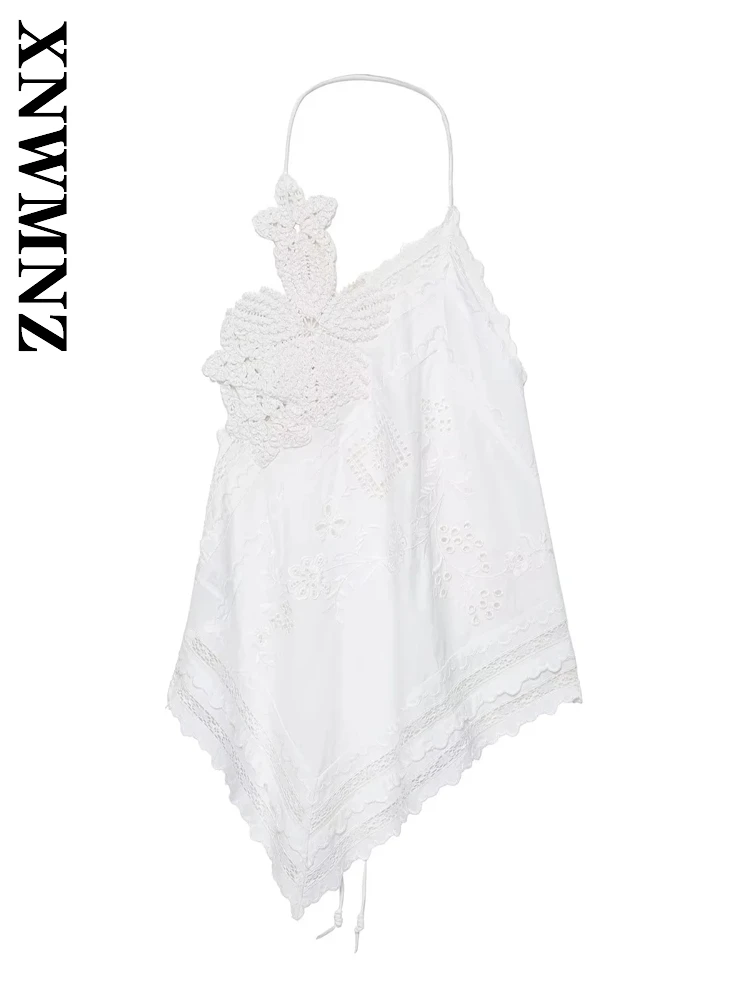 

XNWMNZ 2025 Autumn Women Clothing Fashion Casual thin shoulder strap Sleeveless Backless Vest Sexy Simple Woman's Thin Slip Top