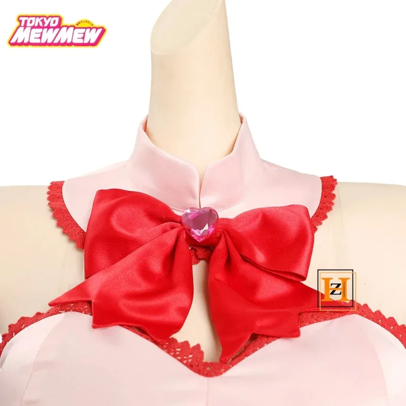 Anime Tokyo / Mew Power Momomiya Ichigo cosplay costume dresses Halloween carnival suit wig custom cmm221