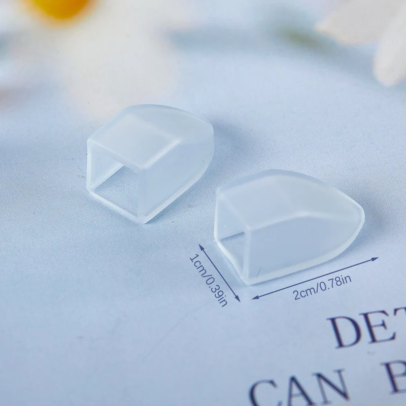 10 قطعة غطاء القراص كم واقية لمقص بشرة الأظافر مانيكير باديكير أدوات الجلد الميت الملقط غطاء