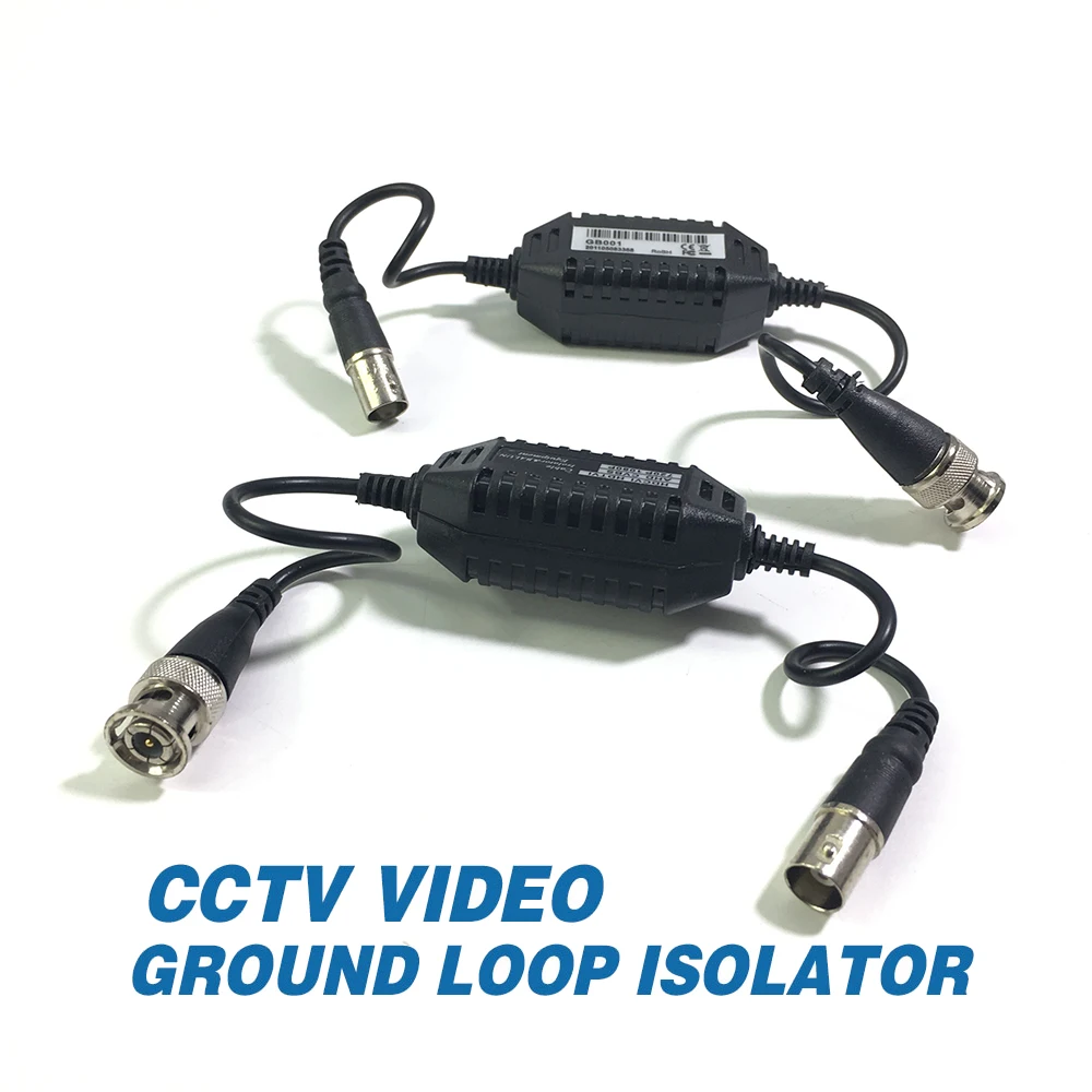 Balun-BNC Coaxial Video Ground Loop Isolator, câmera de CCTV HD, vídeo embutido, macho para fêmea, 4K, 5MP, 2MP