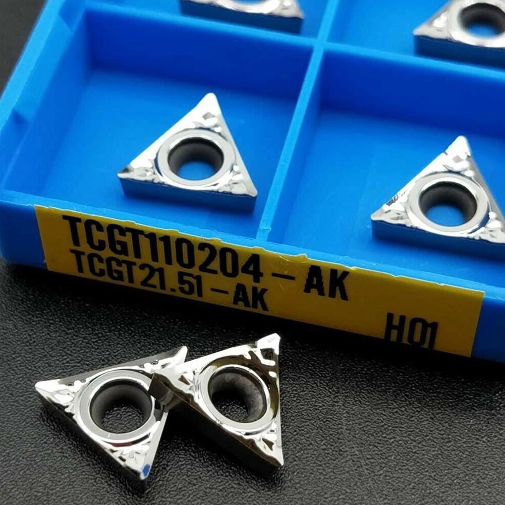 Perfect for non ferrous metal processing with For Aluminum TCGT110204AK H01 TCGT21 51 Carbide inserts Cutter blade