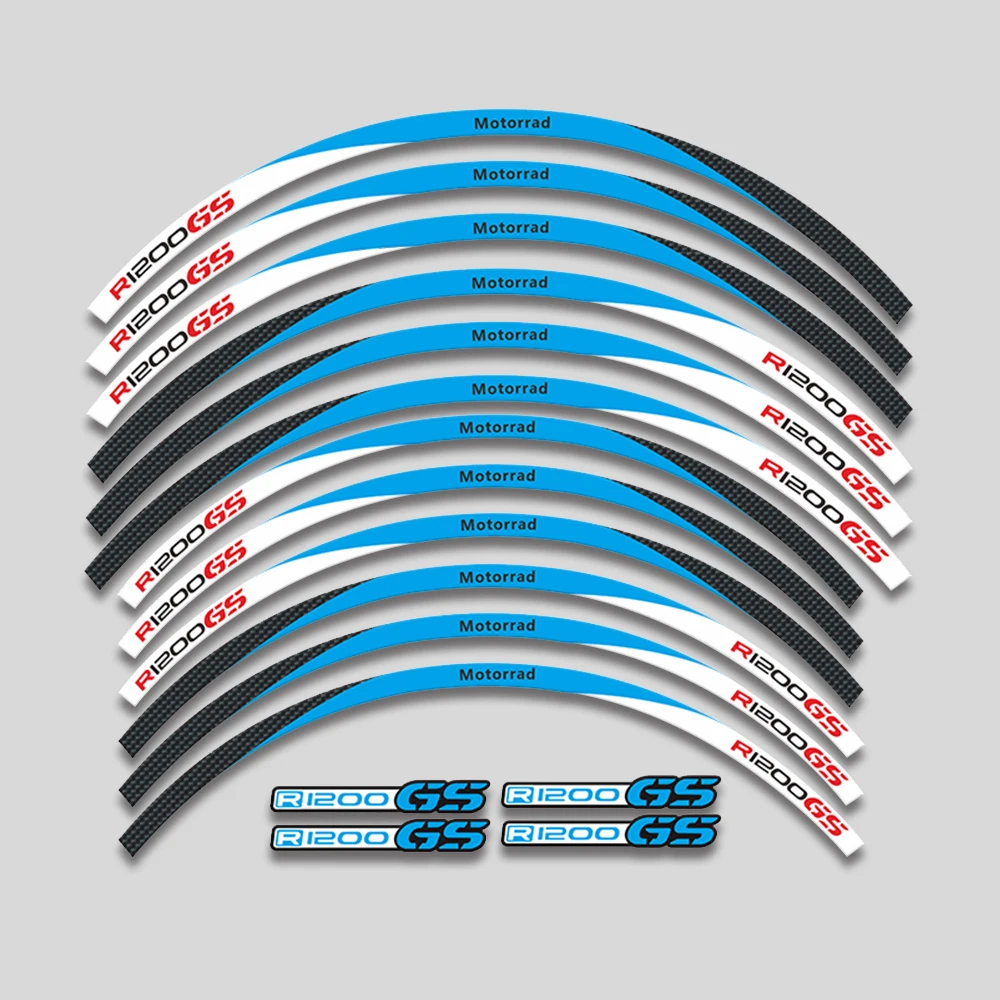 ForBMW r1200gs R1200 GS R 1200GS Venda quente 19 ''17'' moto acessórios Adesivo Decal Reflective Rim