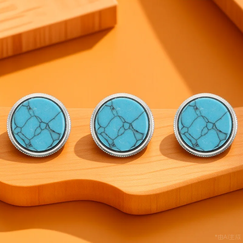 

3 pcs Sky Blue Trumpet Copper Washers Durable Piston Button Pads Musical Instrument Accessories Light Small Buckles Snap Cornet