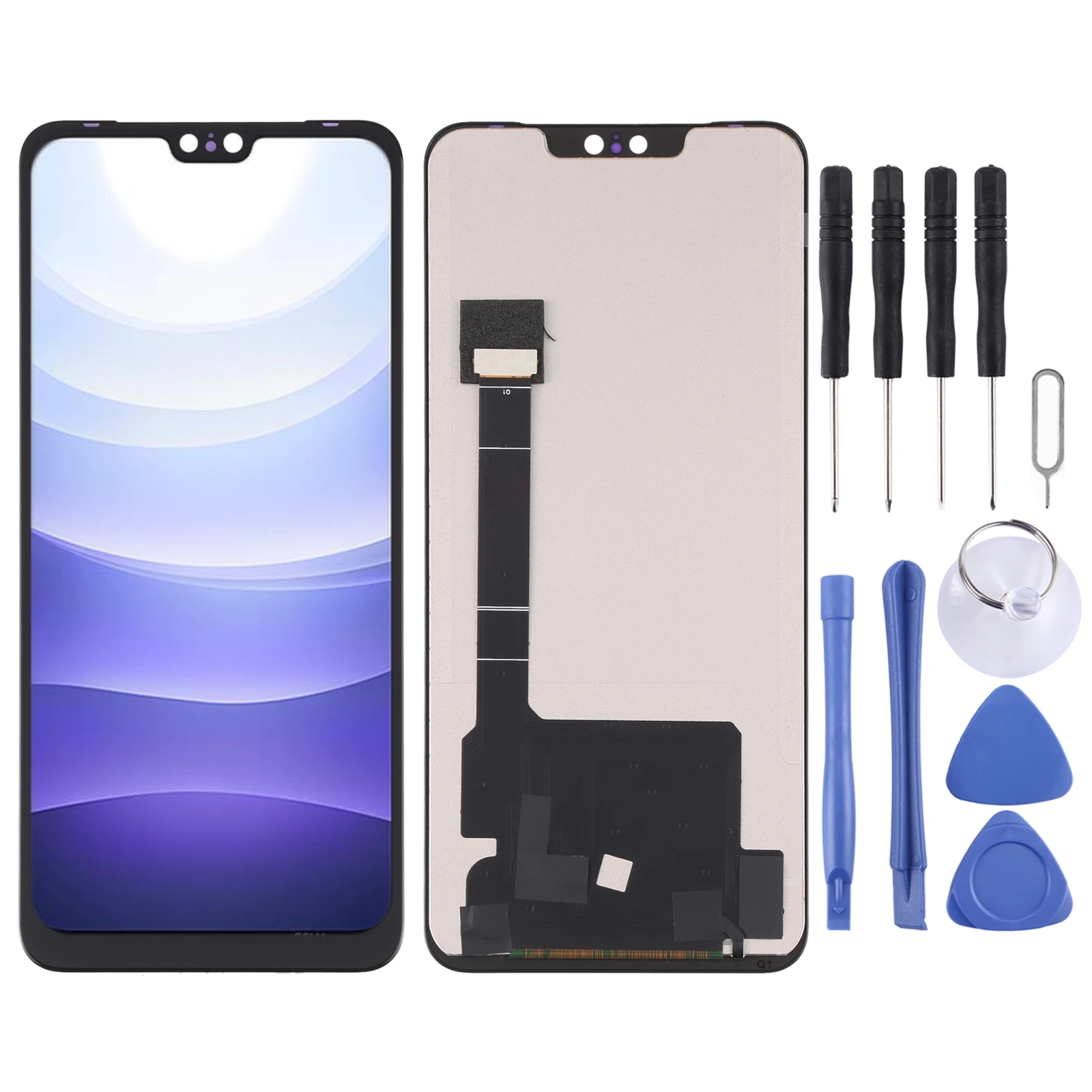 Tela LCD de material TFT para vivo S9/S10/S10 Pro/S12/V23 5G V2130 V2121A V2162A V2072A e conjunto completo de digitalizador