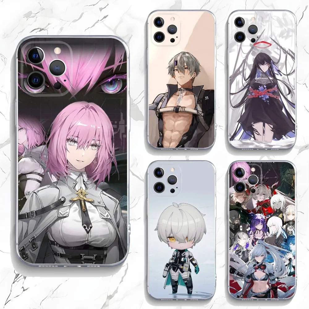

Game Punishing Gray Raven Phone Case For iPhone 15,14,13,12,11 Plus,Pro,Max,XR,XS,X,7,8 Plus,SE,Mini Transparent Silicone Soft