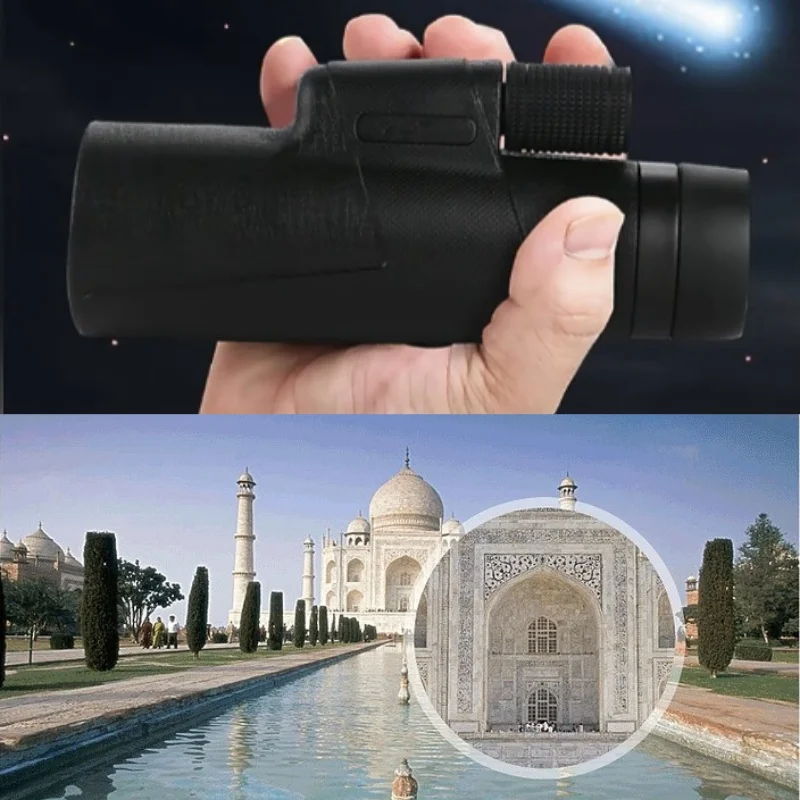 Telescope 10*42mm/12*50mm See Far &Clear High Power Monocular Telescopes for Wildlife Observation & Traveling Camping Hiking