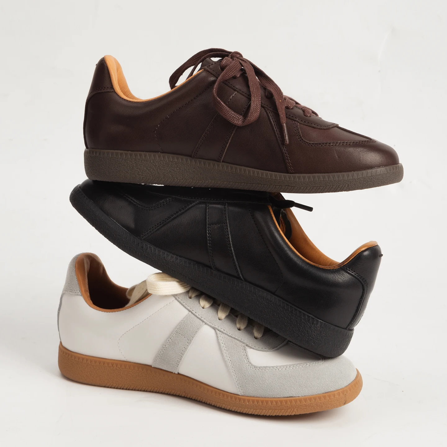 WILL & ZEST Zapatos planos informales Retro de cuero genuino para mujer, Zapatos de mujer, zapatillas de deporte con cuña, mocasines de calzado de trabajo