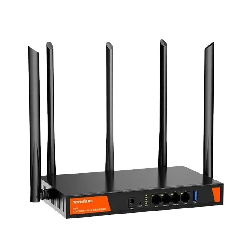 W30E AX3000 Dual Band Gigabit Wi-Fi6 Home Wireless Router Firewall QoS Metal 200+ Clients 5 High Gain Antennas New