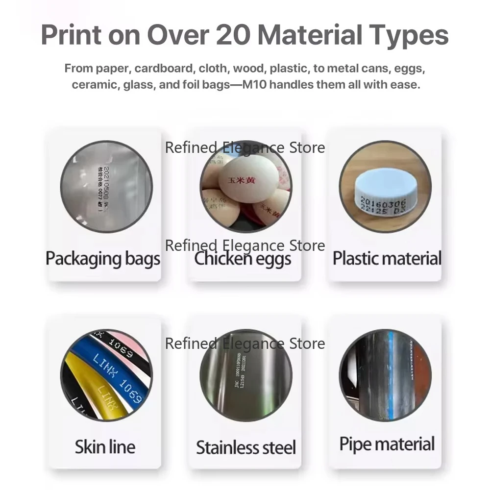 Handheld Coding Machine Portable Mini High Speed 600DPI Intelligent Inkjet Printers for Wood Label Box Carton Packaging