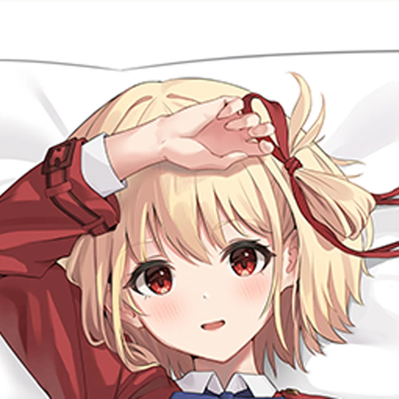 Dakimakura Anime Pillow Cover Chisato Nishikigi Double Sided HD Print 2WAY Life Size Anime Body Pillowcase Gifts