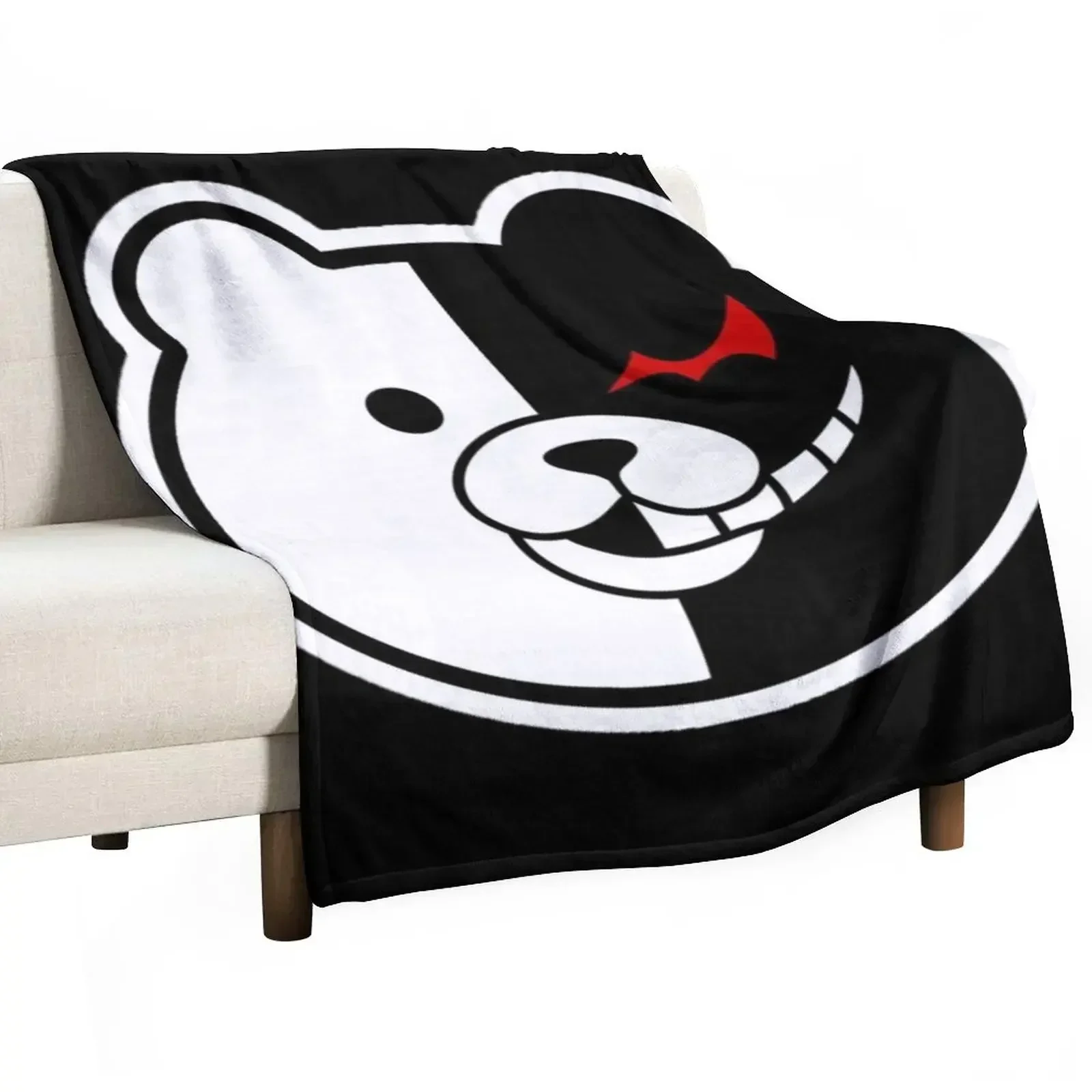 Dangaronpa Monokuma Throw Blanket Hairys bed plaid Blankets