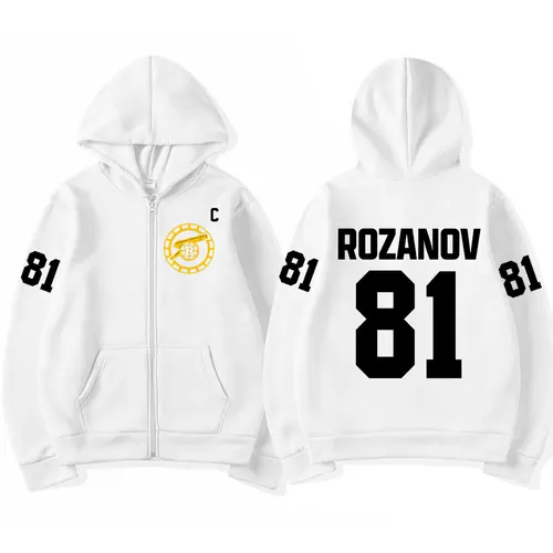 Imagen 2 del producto Renaltería calentada Ilya Rozanov 81 Boston Raiders Merch sudaderas con cremallera ropa de mujer para hombre moda sudaderas con cremallera chaquetas abrigos