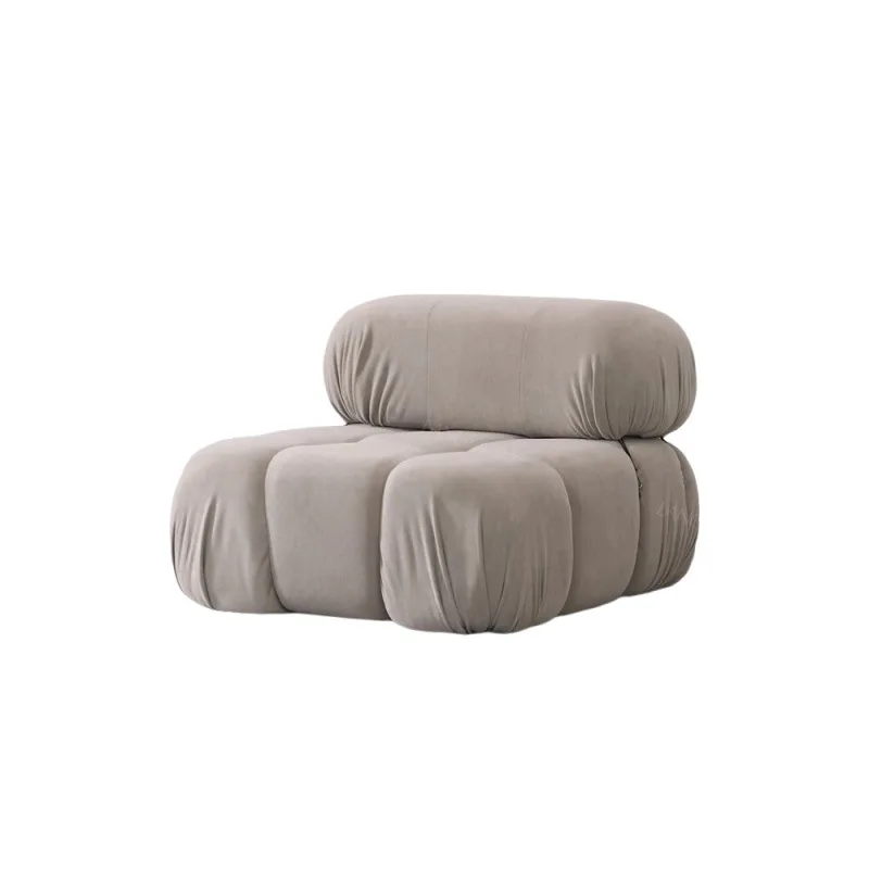 

French fleece fabric compression sofa cream wind module sofa modern simple cloud