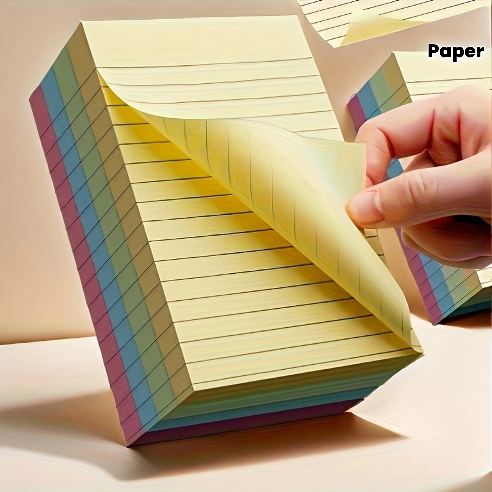 100 Pages Colorful Sticky Notes | Creative Memo Pad, Four Colors, Tear-Off Notepads, Suitable for Students, Office, Home,school