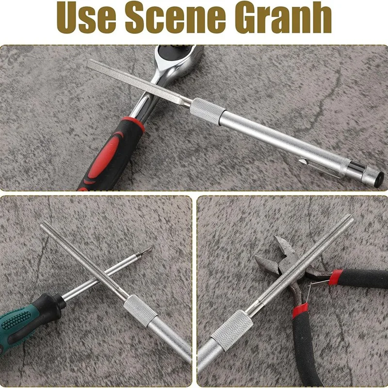 Lima diamantata Lime in vetro diamantato Lime in vetro cristallo Lima per riparazione cristalli e vetro Affilatrice per utensili in grana diamantata in metallo