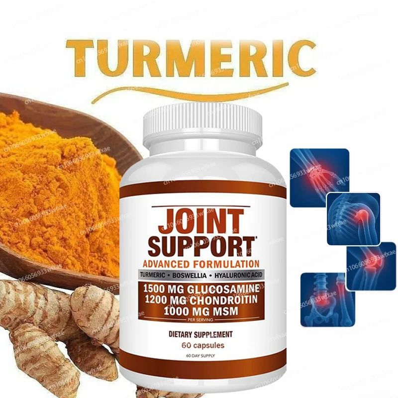 

Glucosamine & Chondroitin & MSM Capsules - Joint Health and Immune Support Turmeric Extract Arthritis Relief,Relieves Joint Pain