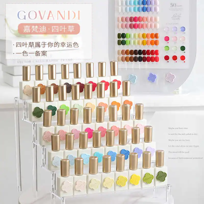 GOVANDI 50 kleuren Effen kleur Nagelgel set Nail Art Kit 2024 Nieuwe Professionele Hot koop Niet giftig UV gel nagelsalon Groothandel