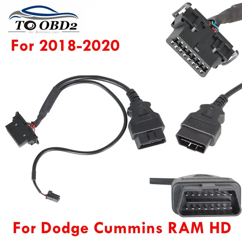 Newest Cable Stable Connection Security Gate Bypass Adapter Replacement Fit for 2018-2020 Dodge Cummins RAM HD