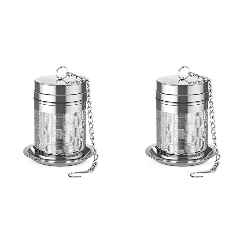 

2X Tea Infusers For Loose Tea, Stainless Steel Tea Strainer, Extra Fine Mesh Tea Diffuser For Brewing Tea, Spices