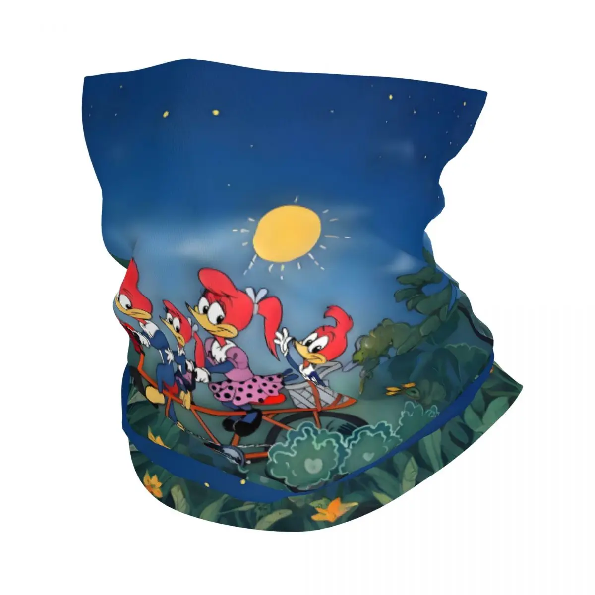 

Пользовательские Woody Woodpecker мультяшные гетры для шеи для мужчин и женщин УФ-защита для лица зимний аниме Kawaii бандана шарф для езды на велосипеде