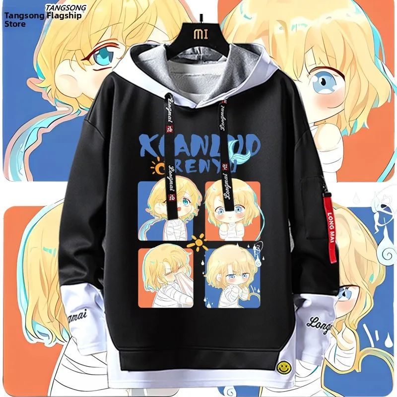 

Свободная толстовка с капюшоном, повседневная, удобная, в уличном стиле, молодежная, модная, весна-осень-зима, хлопок, полиэстер, спандекс