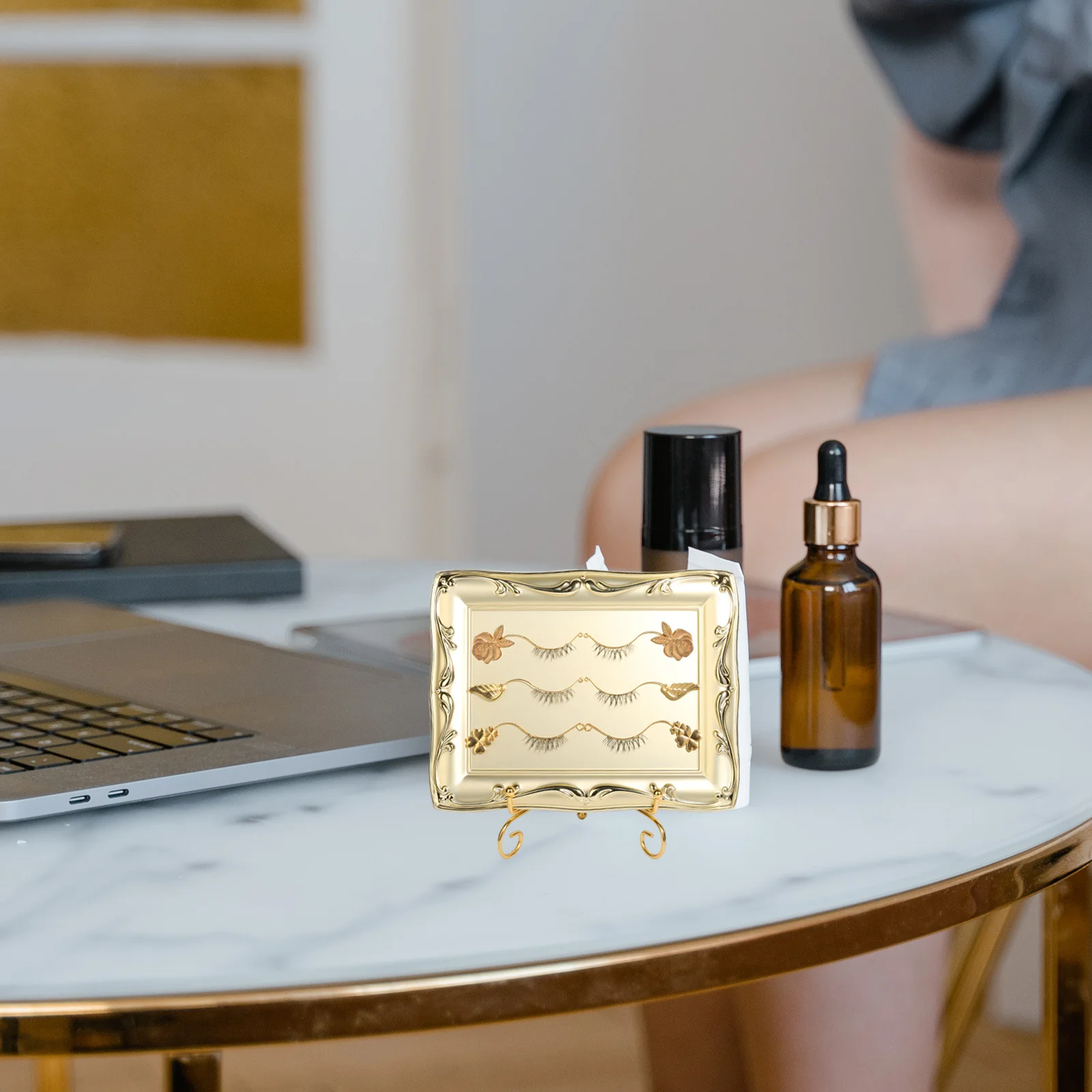 6쌍의 가짜 속눈썹 디스플레이 장치 편안한 착용을 위한 조절 가능한 속눈썹 보조 도구 및 살롱 용품 살롱 공급