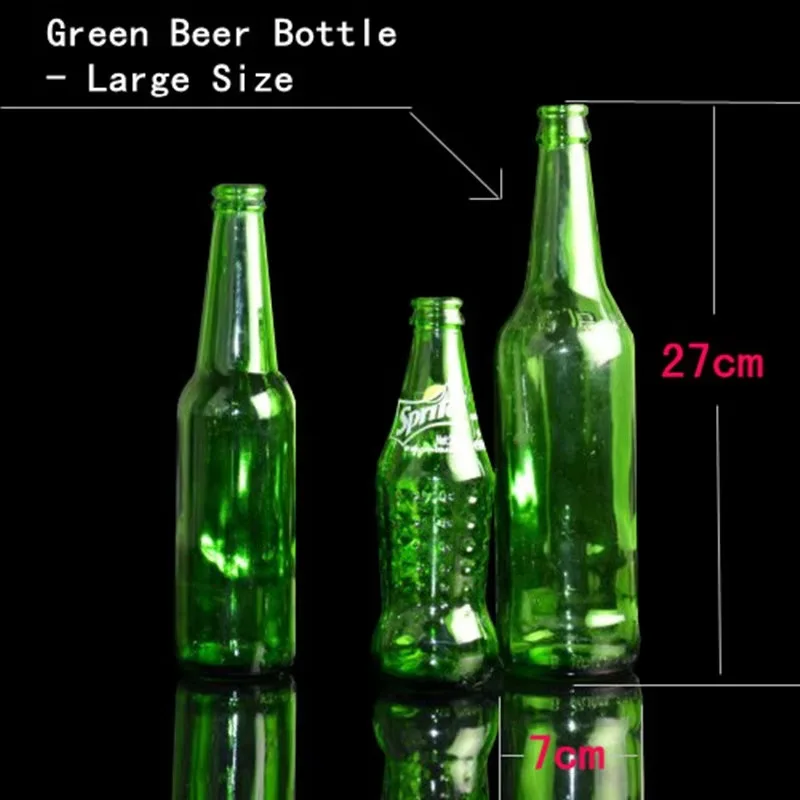 Self Explosion Bottle -Transparent Large Bottle or Green Bottle (6 Pieces)  - Magic Tricks,Mentalism Magic Props,Stage,Illusions