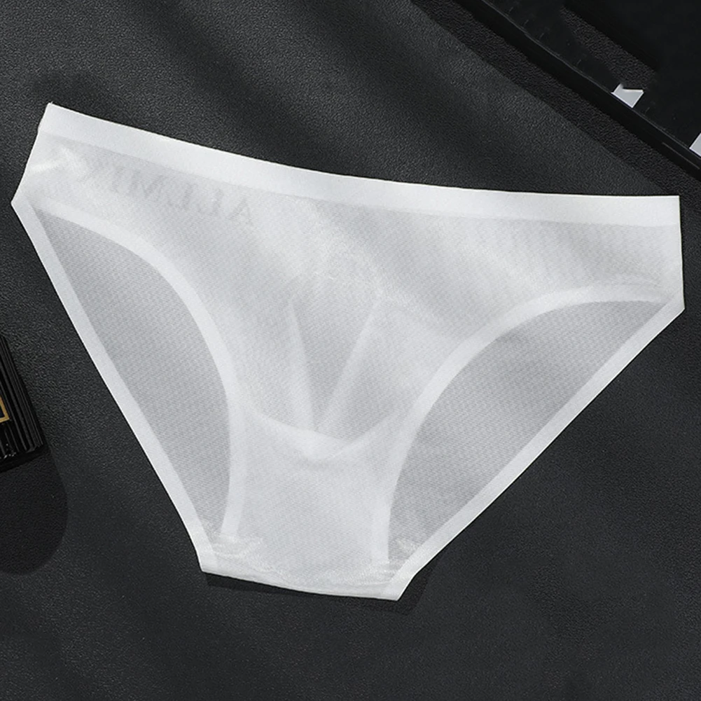 Men Pouch Underpants Seamless Briefs Sexy Thong Bikini Low Waist Swim Beachwear Underwear Pouch Panties Swimwear Lingerie