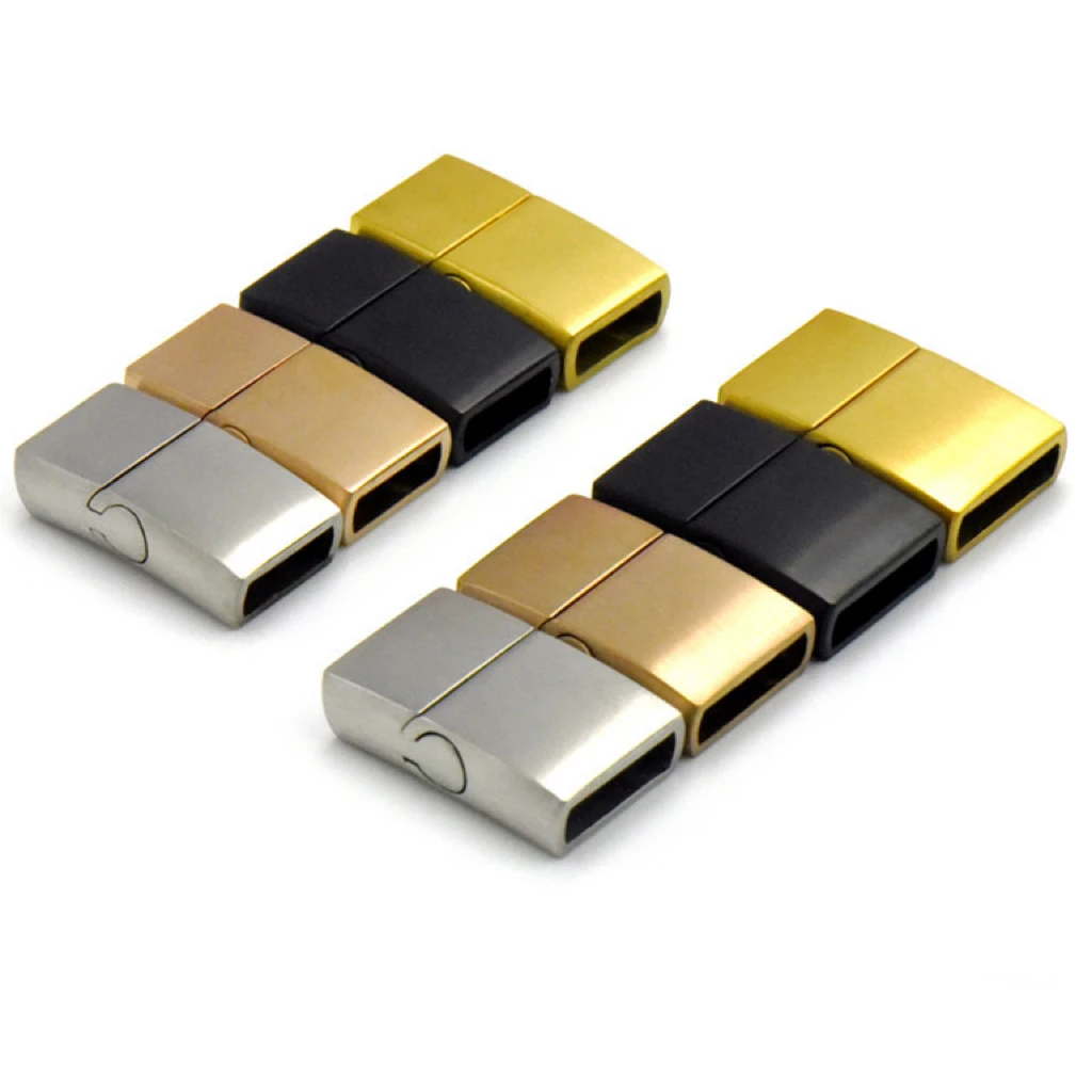 

10 шт. 8*3 мм 10*3 мм магнитные застежки из нержавеющей стали литейная пряжка кожаная веревка браслет пряжка DIY ювелирные изделия