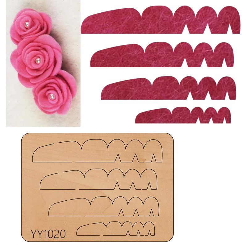 

JK -Decorative Flower Wooden Dies Suitable For Common Die Cutting Machines On The MarketLarge Die Cut, Bundle Of FlowersYY1020