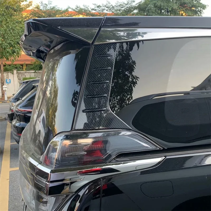 For Toyota Alphard Vellfire 3rd Gen 2016 -2022 car C Pillar Rear Window Quarter Cover Rear Window Tail wing side cover styling