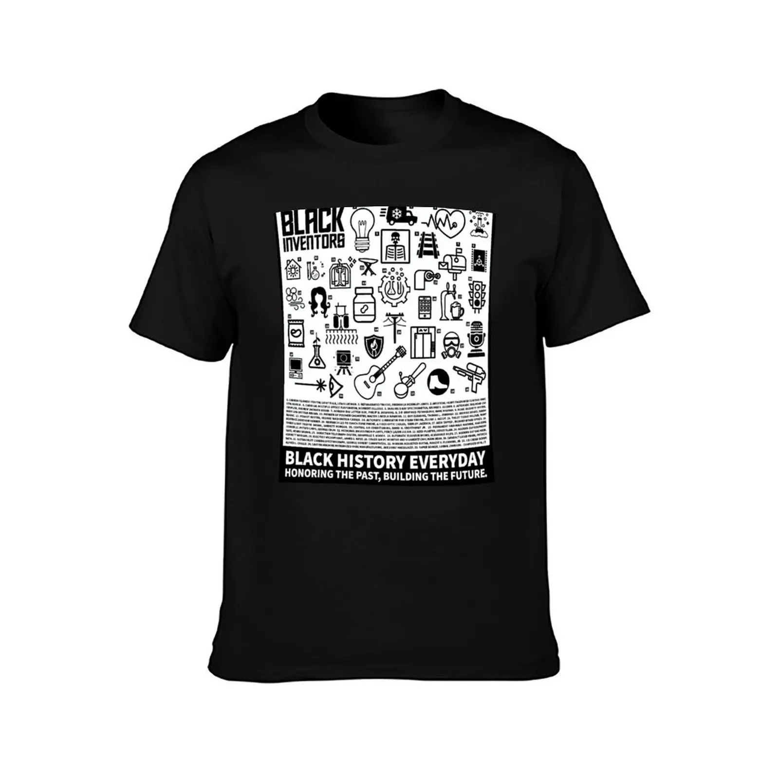 Black Inventors. Black History Month Everyday T-Shirt Summer Casual Cotton Tee Oversized Streetwear Tops Unisex Men Women
