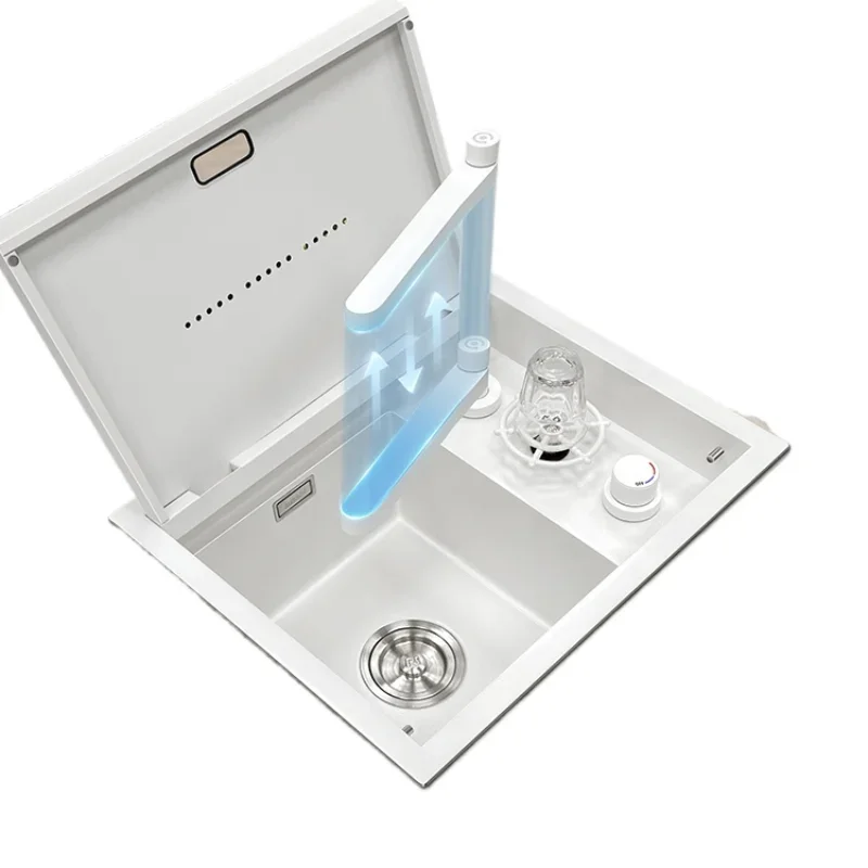 

Invisible small sink cup washer Single slot vegetable wash basin Mini small wash basin