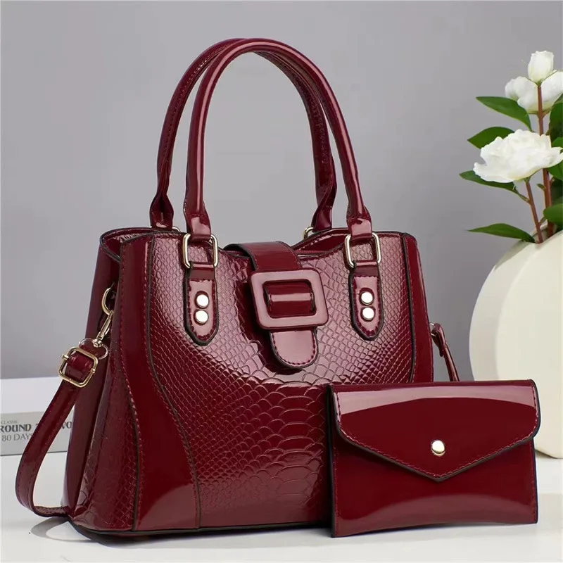 Bag women's large-capacity handbag 2024 new soft leather casual shoulder bag for mother-in-law retro temperament tote bag