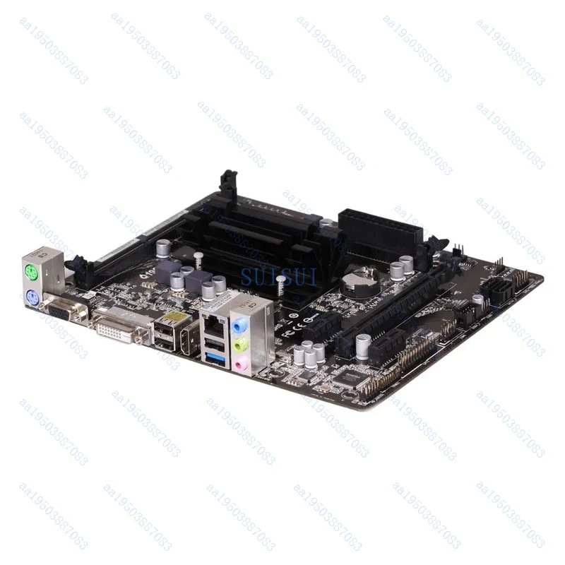 USED For ASROCK Q1900M motherboard J1900 2*DDR3 16G VGA+DVI+HDMI M-ATX Tested ok