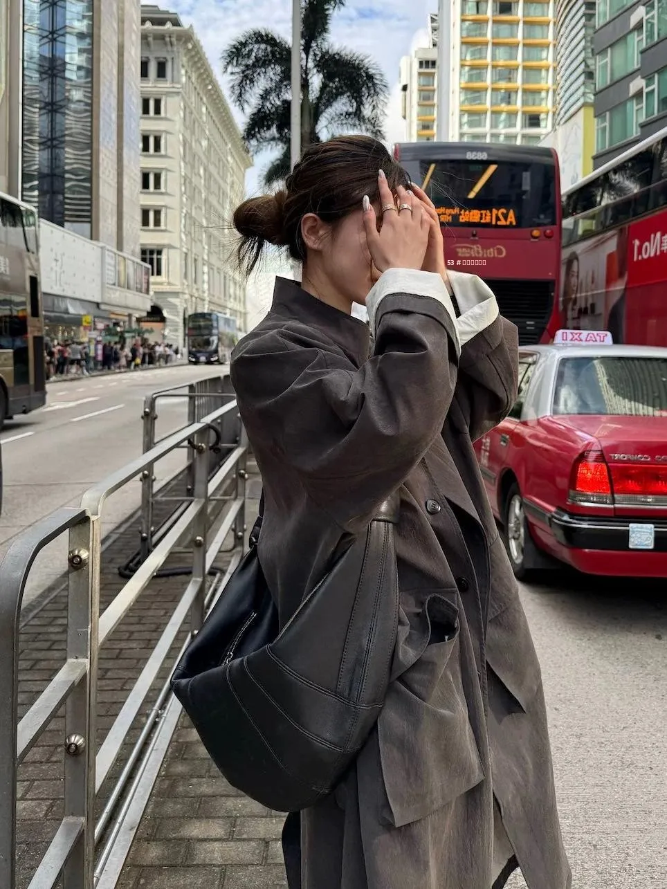 

Ретро-стиль, длинное пальто-жакет для женщин, повседневная осенняя верхняя одежда, воротник-стойка, простой дизайн, универсальный, высококачественный...