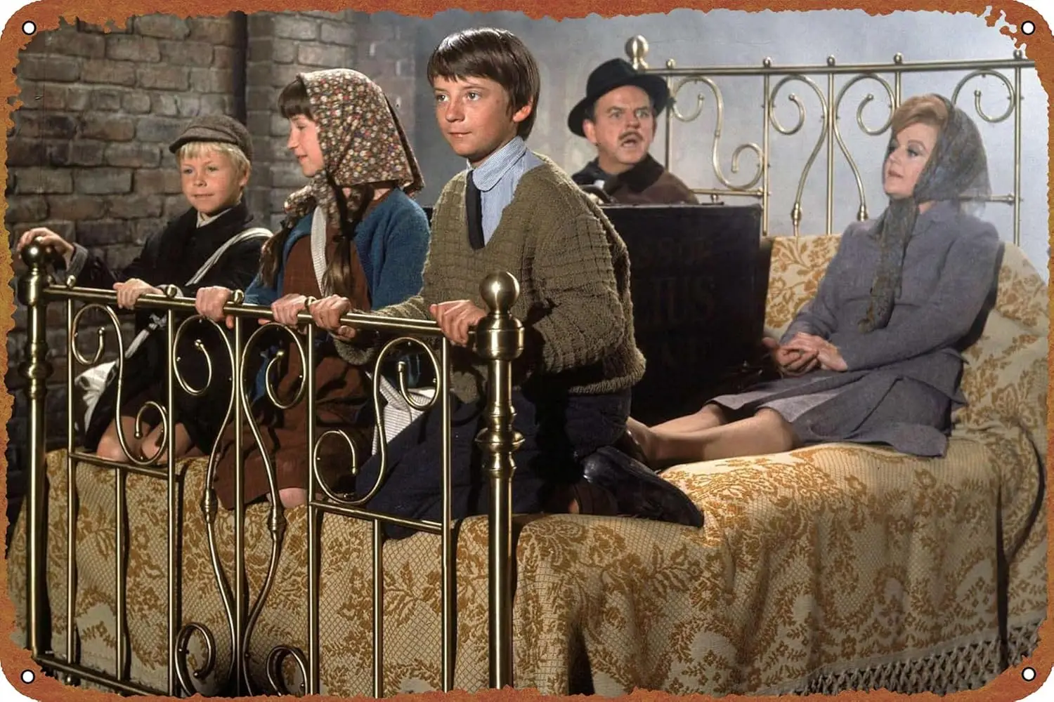 Bedknobs and Broomsticks Poster Tin Plate Metal Style Cafe Home Bar Garage Garden Door Wall Art Decor 8x12 inches sign