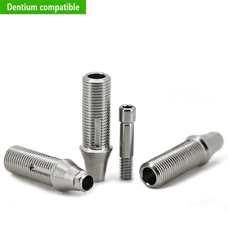 For Dentium Temporary Abutment Titanium OEM Healing Abutment for Dental Prosthetic Components Factory Direct Sales Fast Shipping