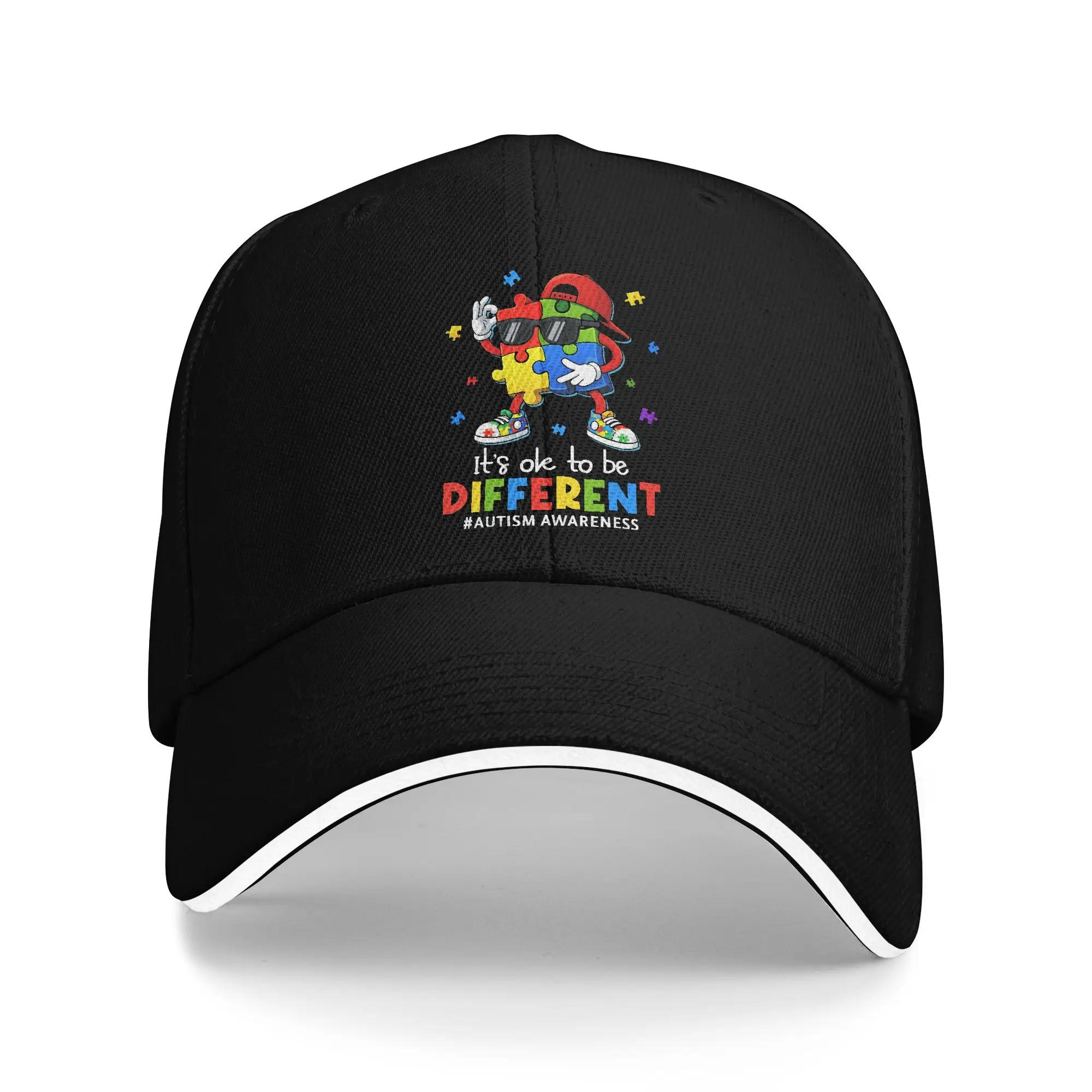 Dabbing Puzzle Autism Awareness Cap For Men Women Cool Baseball Cap  Trucker Hat Daily Headewear Gift