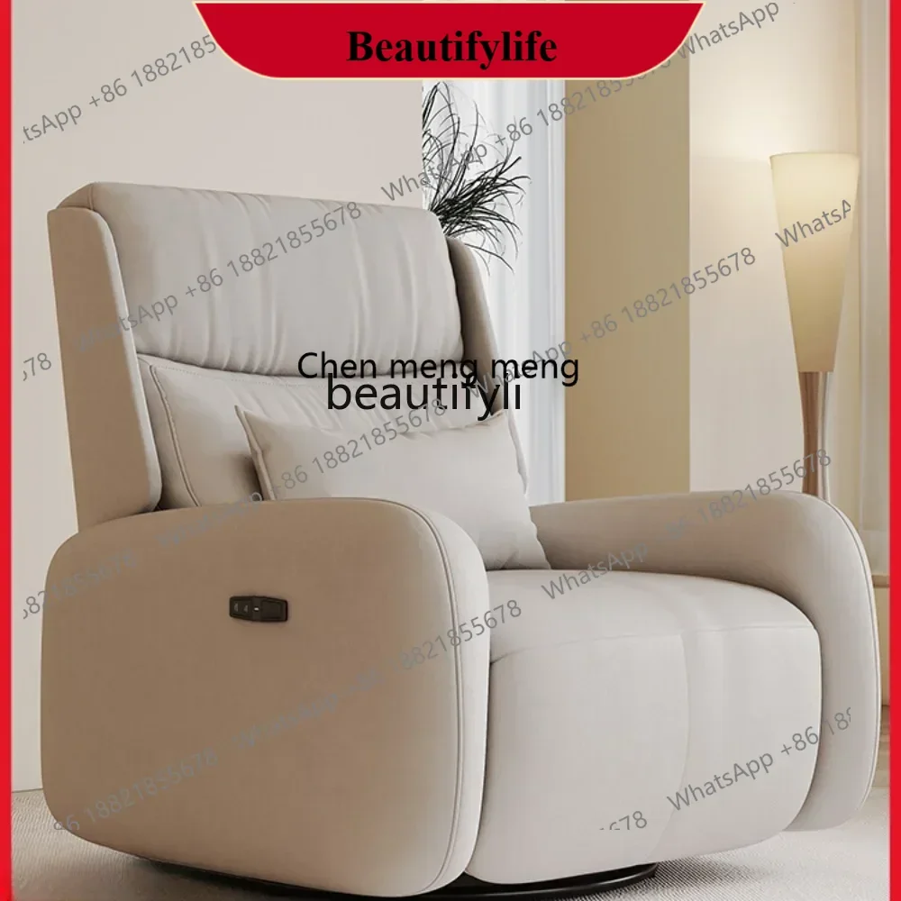 

D178 Y yj Recliner Lazy Sofa Electric Multifunctional Sofa Leather Recliner Living Room Casual Rocking Chair Single Sofa