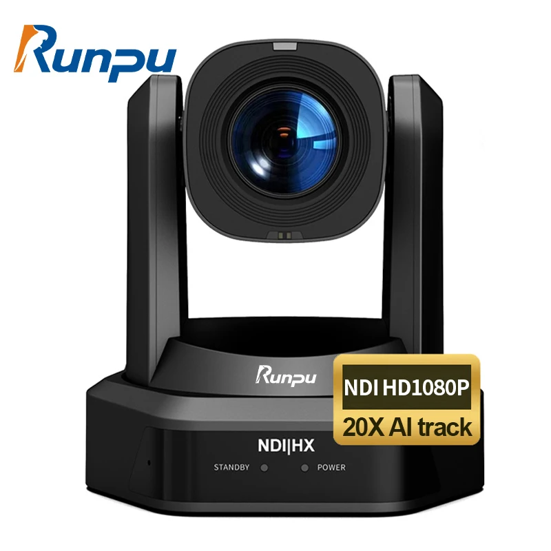 Runpu E20N  20X Optical zoom 1080p60 hd video conference PTZ POE ip camera support NDI with HDMI