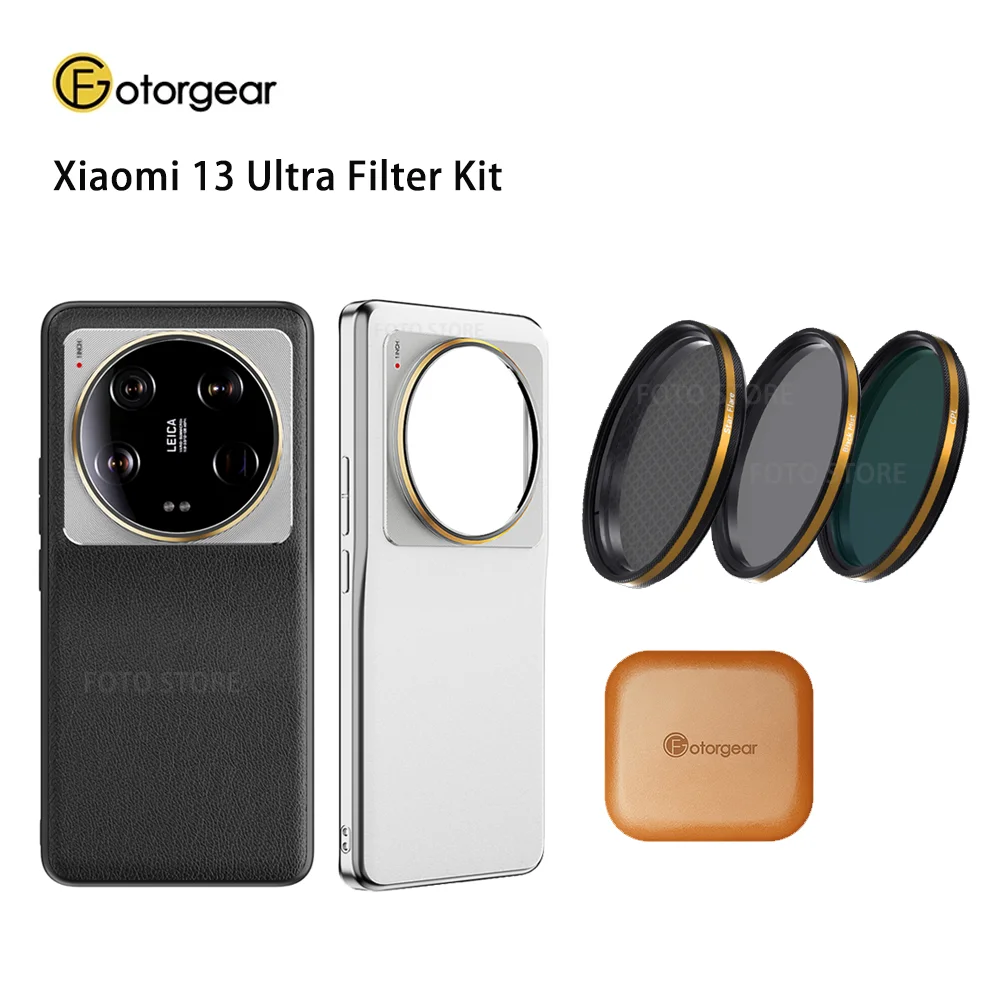 Fotorgear Filter Kit Phone Case CPL Black Mist Filter for Xiaomi 13 Ultra Phone Case Filter Kit