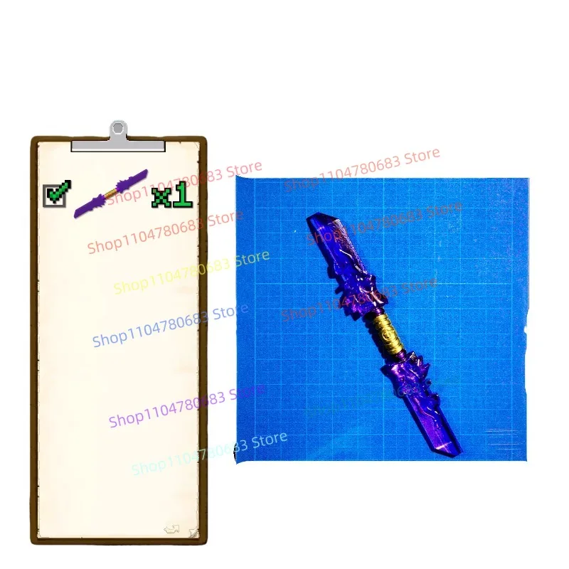 ตัวต่อ MOC แบบใส มีดสองด้าน ชุดประกอบ อุปกรณ์เสริม โมเดลจิ๋ว ของตกแต่ง อนิเมะ ทีวี ของเล่น ของขวัญ