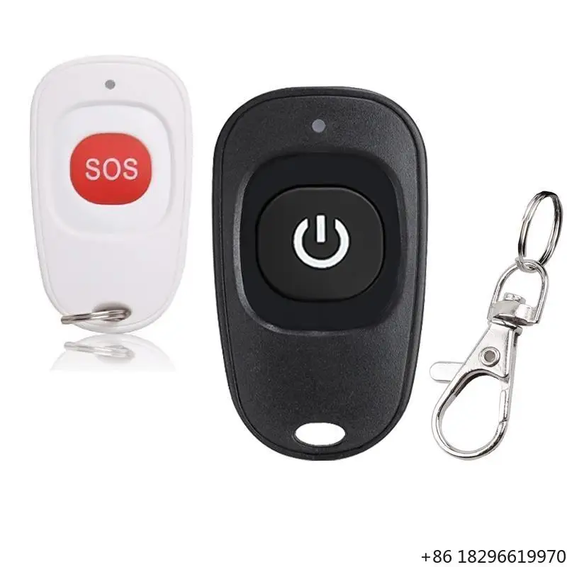 Portable Waterproof Home Emergency Alarm Call Device Elderly SOS Key Watch Strap Wireless Remote Control Durable Metal