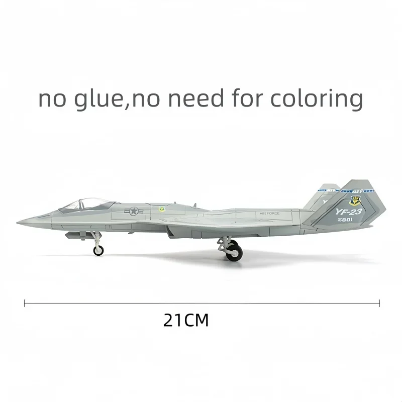 1/72 Military Series Building Blocks YF-23 Black Widow II Single Seat Dual Engine PAV-1 Stealth Fighter Model Toys For Xmas Gift